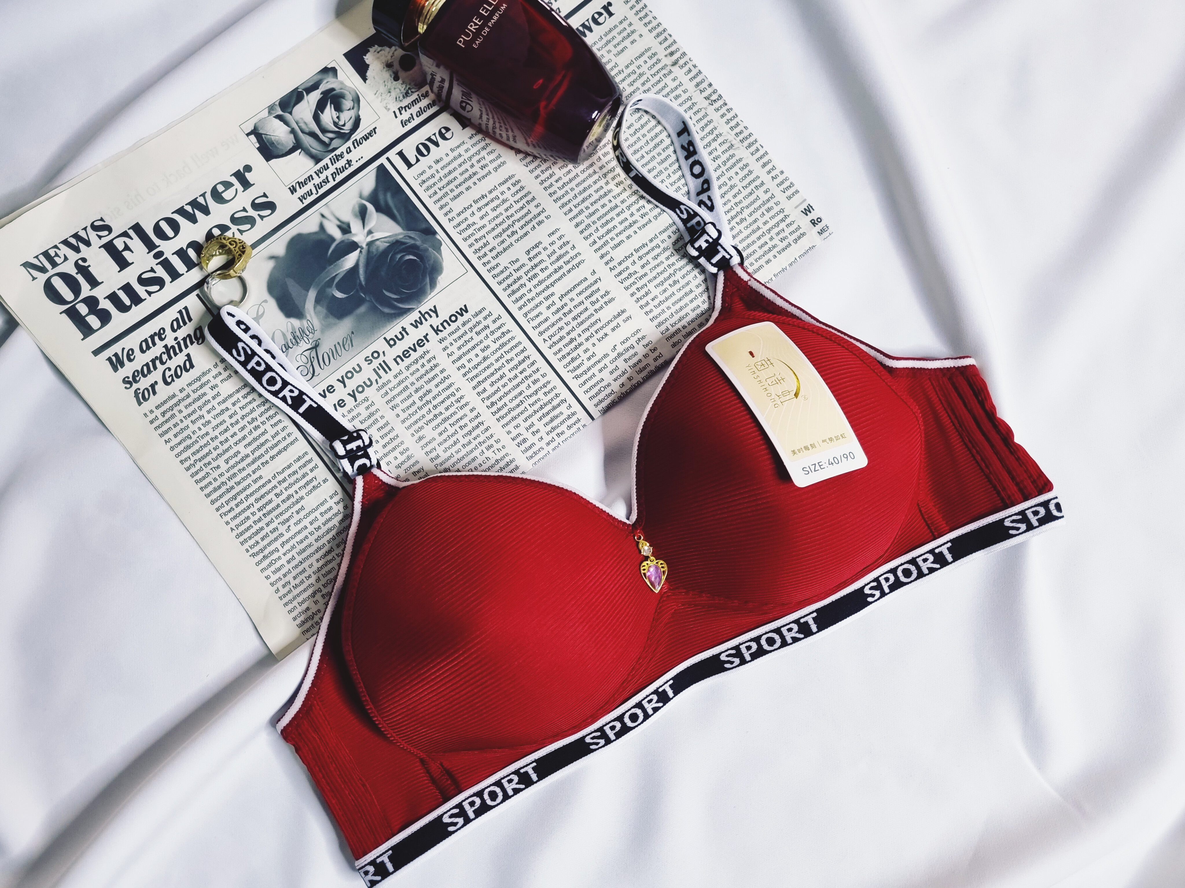 سوتین تک زنانه(دخترانه) ابری بدون فنر و بدون جک بند اسپرت